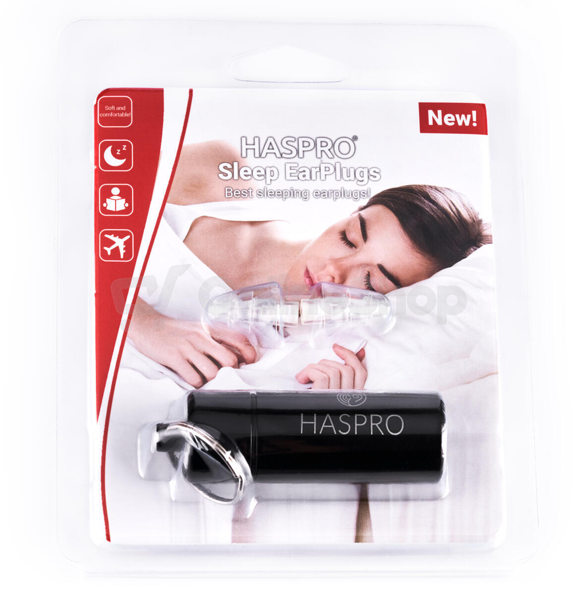 HASPRO Sleep - Relax špunty do uší na spaní, 1 pár / 2 ks