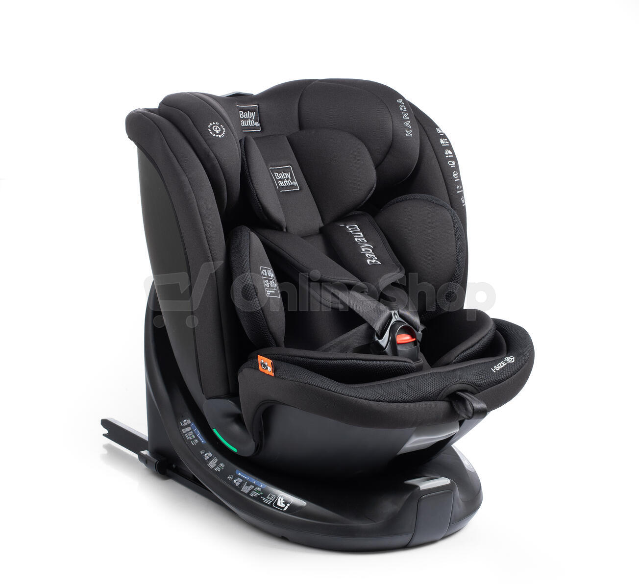 Babyauto KANDA iFIX TT BASE i-Size 360, 40-150 autosedačka, JET BLACK