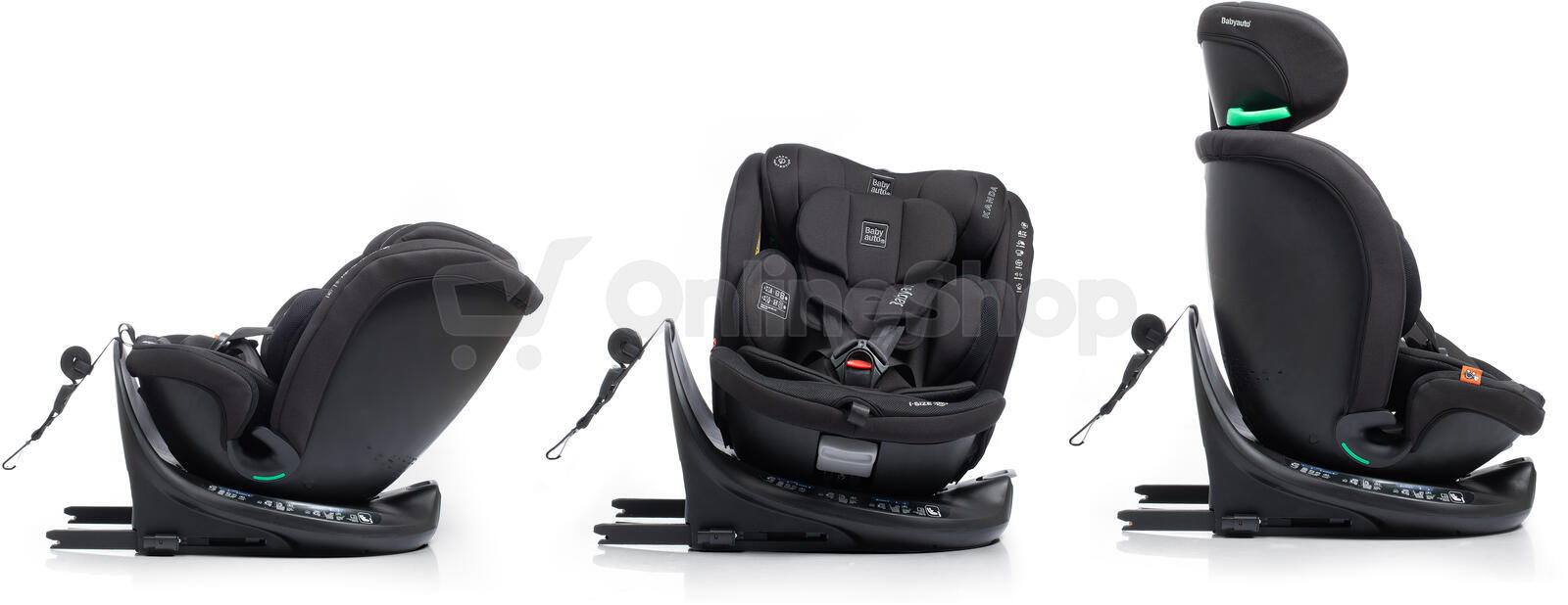 Babyauto KANDA iFIX TT BASE i-Size 360, 40-150 autosedačka, JET BLACK