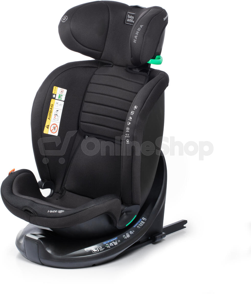 Babyauto KANDA iFIX TT BASE i-Size 360, 40-150 autosedačka, JET BLACK