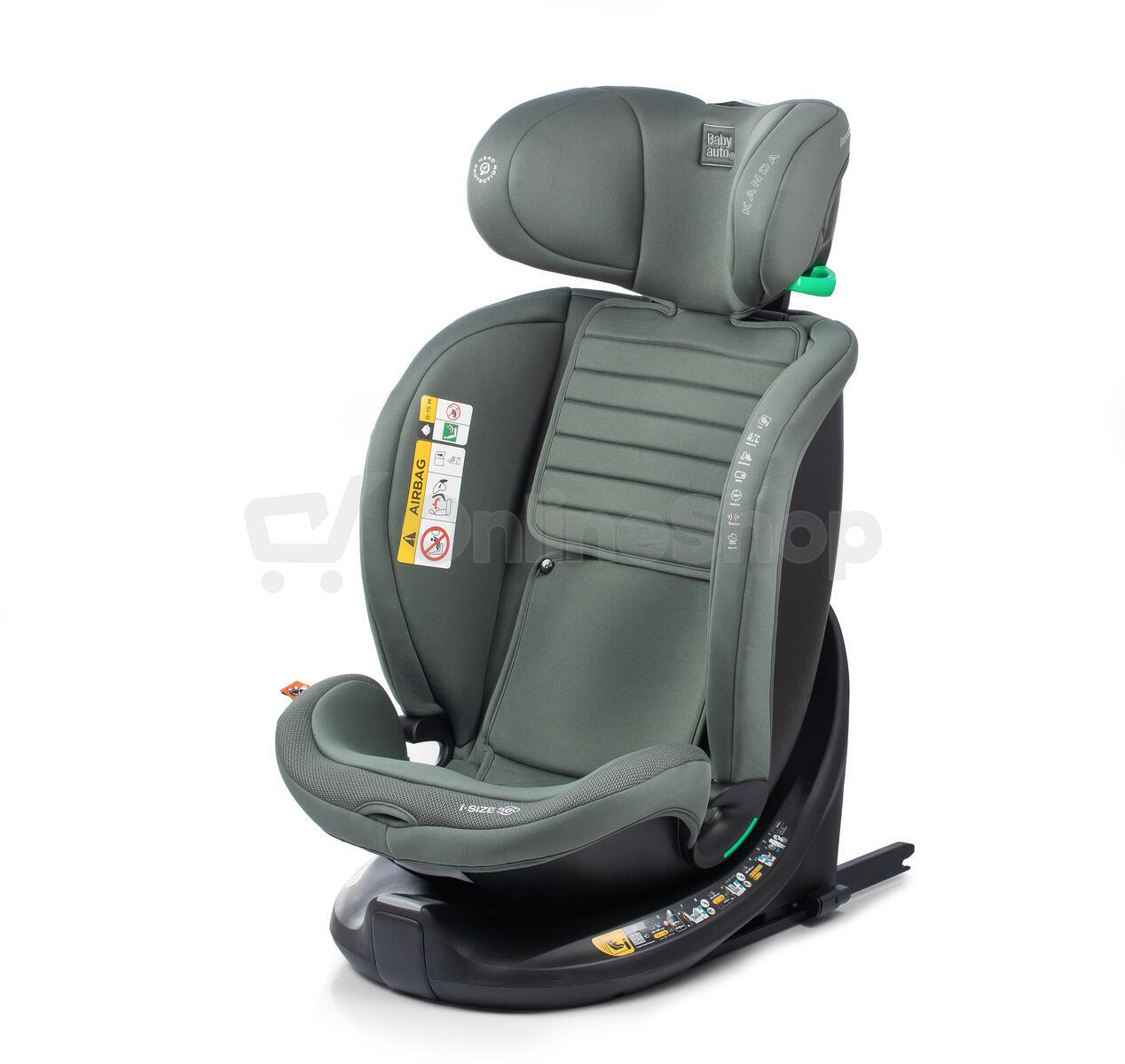 Babyauto KANDA iFIX TT BASE i-Size 360, 40-150 autosedačka, PINE GREEN
