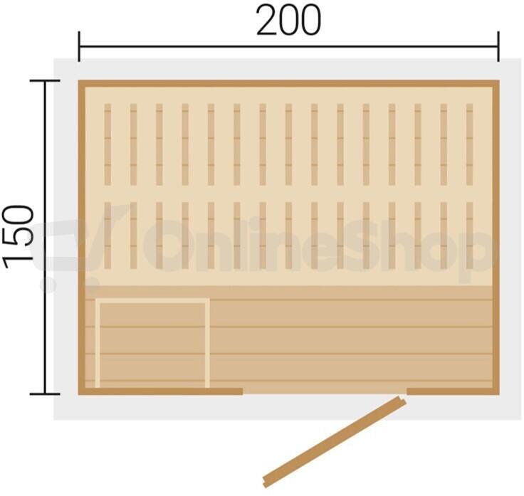 WEKA Sauna KAAPI 2 - přírodní - outdoor sauna