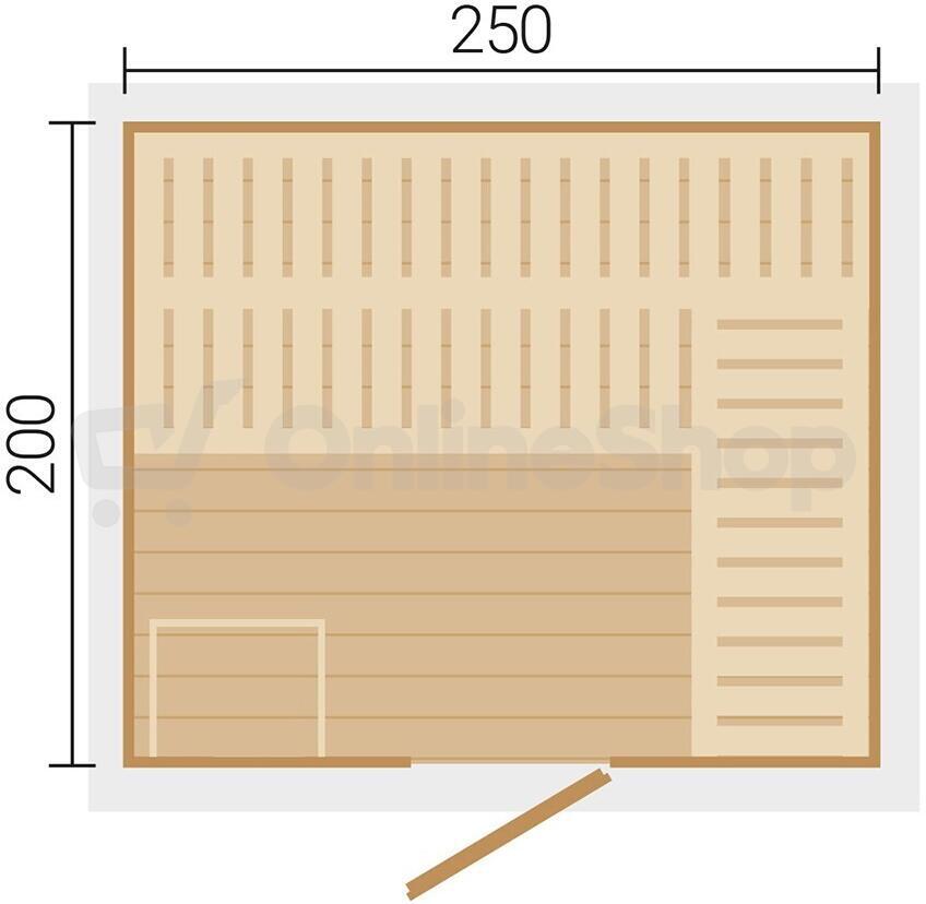 WEKA Sauna KAAPI 4 - přírodní - outdoor sauna