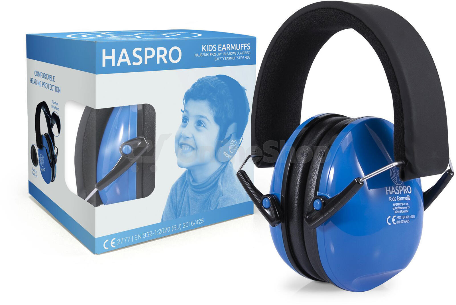 HASPRO Hearing Protection KIDS sluchátka na uši, modrá