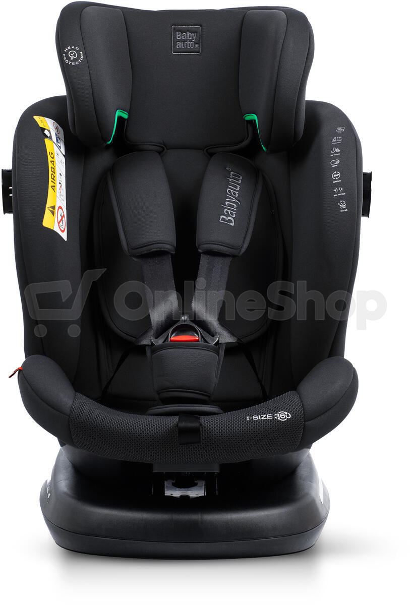 Babyauto VALORA i-Fix i-Size 360° 40-150 autosedačka, JET BLACK