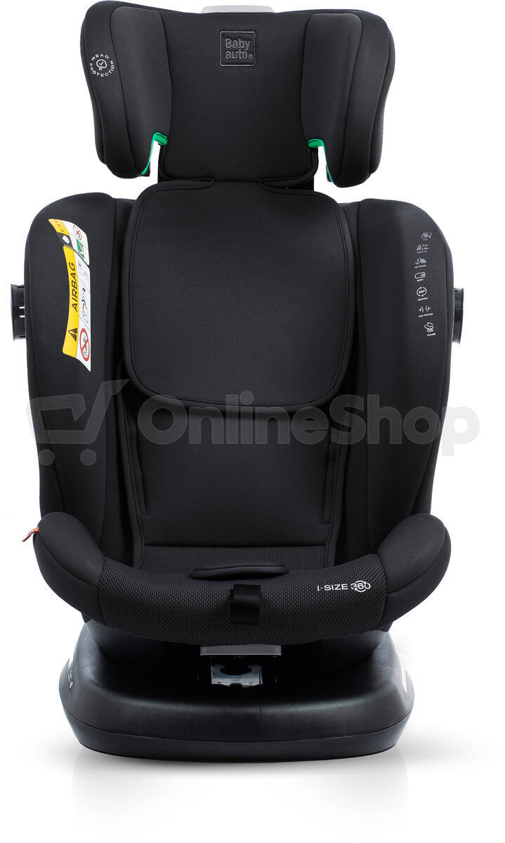 Babyauto VALORA i-Fix i-Size 360° 40-150 autosedačka, JET BLACK