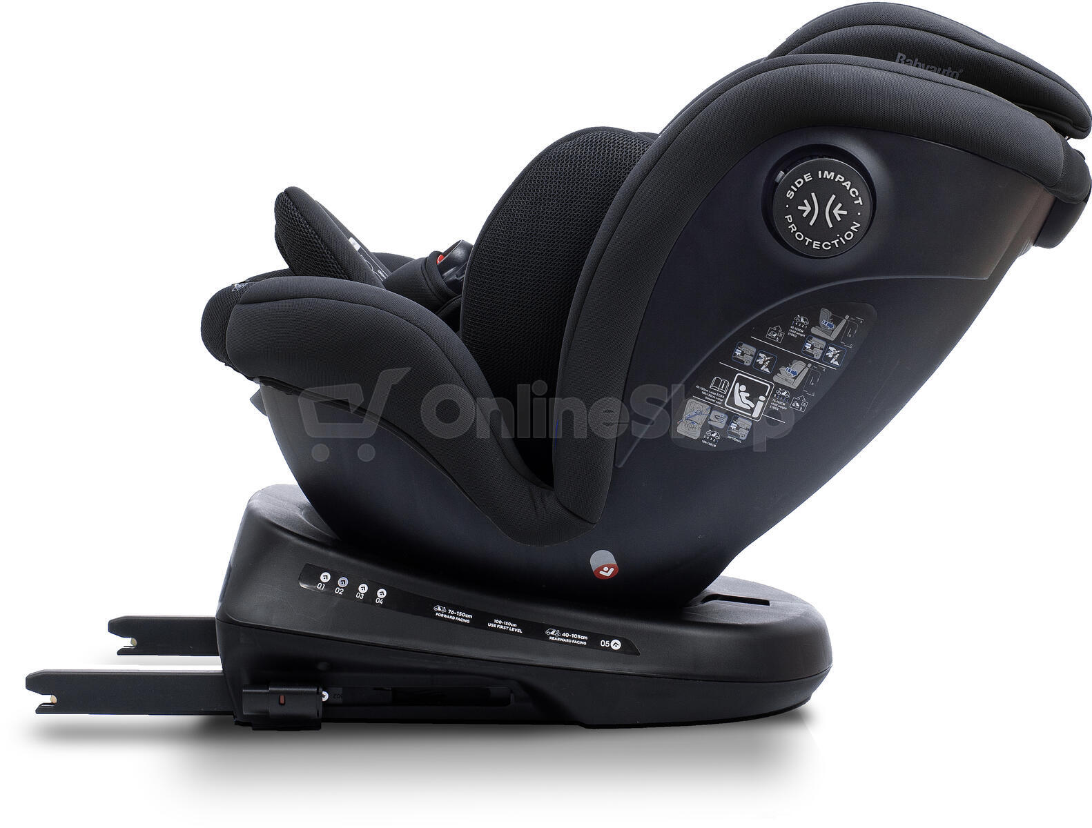 Babyauto VALORA i-Fix i-Size 360° 40-150 autosedačka, JET BLACK