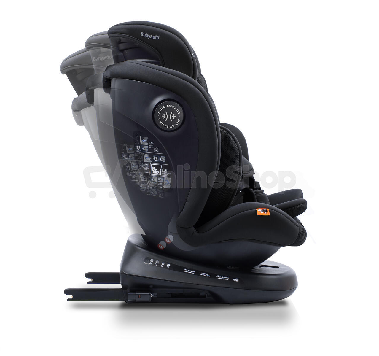 Babyauto VALORA i-Fix i-Size 360° 40-150 autosedačka, JET BLACK