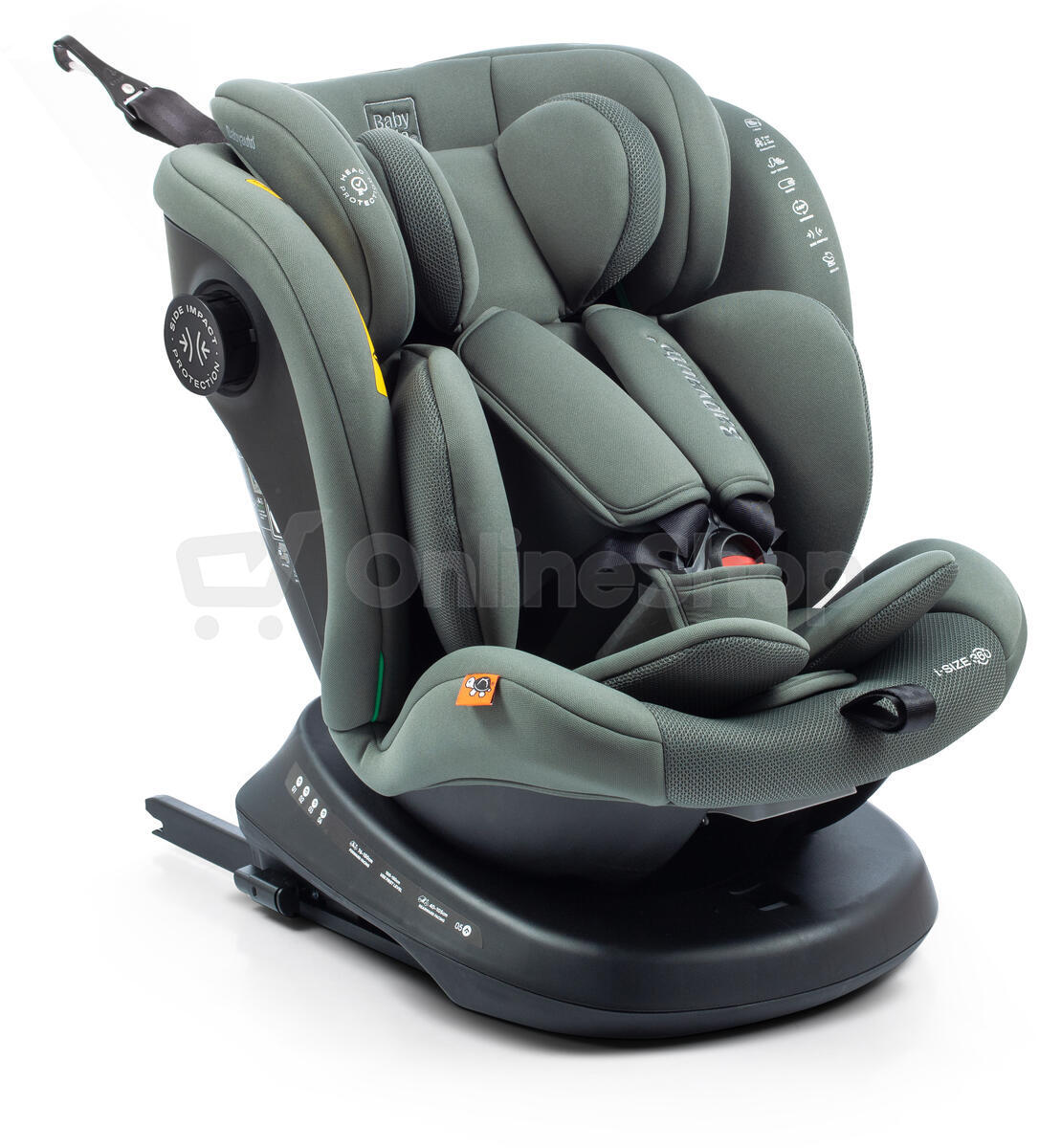 Babyauto VALORA i-Fix i-Size 360° 40-150 autosedačka, PINE GREEN