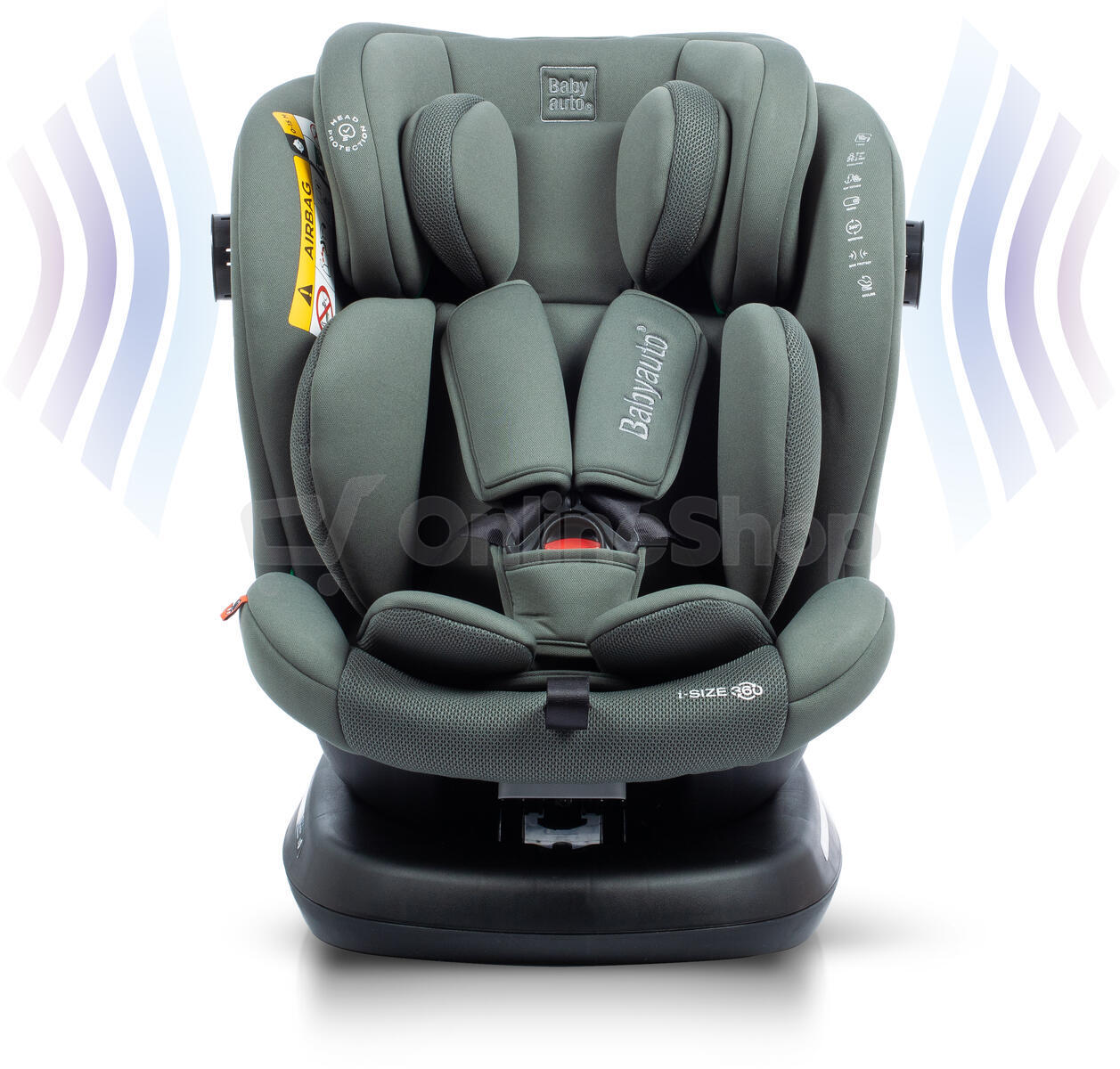 Babyauto VALORA i-Fix i-Size 360° 40-150 autosedačka, PINE GREEN