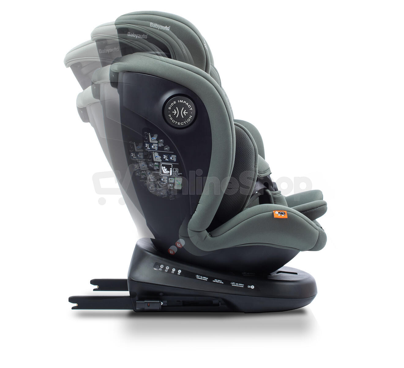 Babyauto VALORA i-Fix i-Size 360° 40-150 autosedačka, PINE GREEN