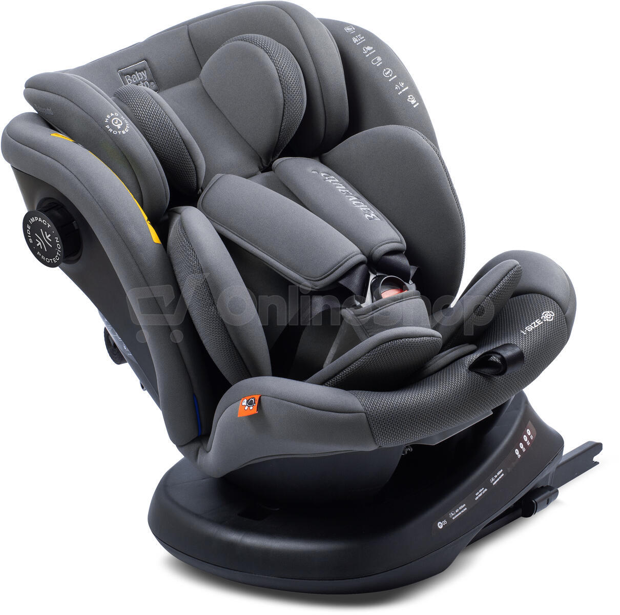 Babyauto VALORA i-Fix i-Size 360° 40-150 autosedačka, PHANTOM GREY