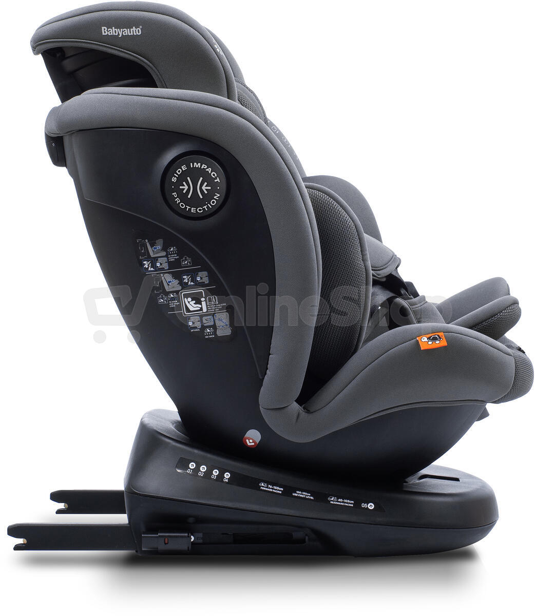 Babyauto VALORA i-Fix i-Size 360° 40-150 autosedačka, PHANTOM GREY