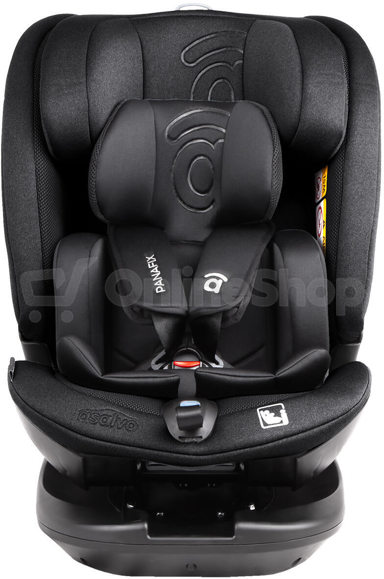 Asalvo PANAFIX autosedačka 40-150 cm, otočná, isofix+TopTether, black