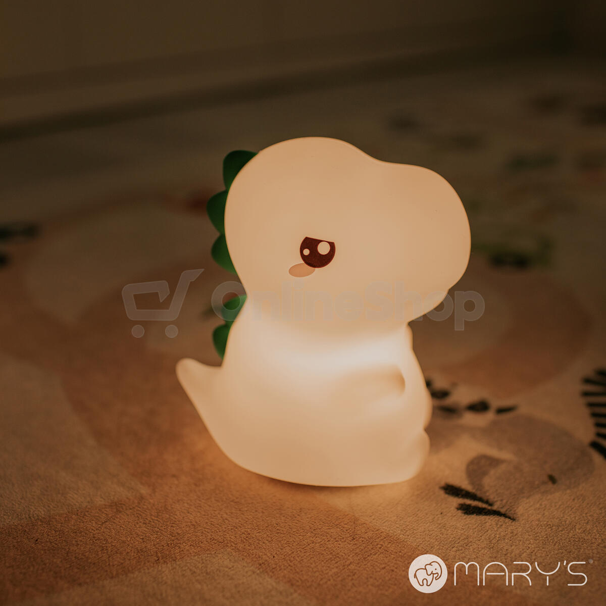 Mary's LED silikonová noční lampička RGB - T-REX