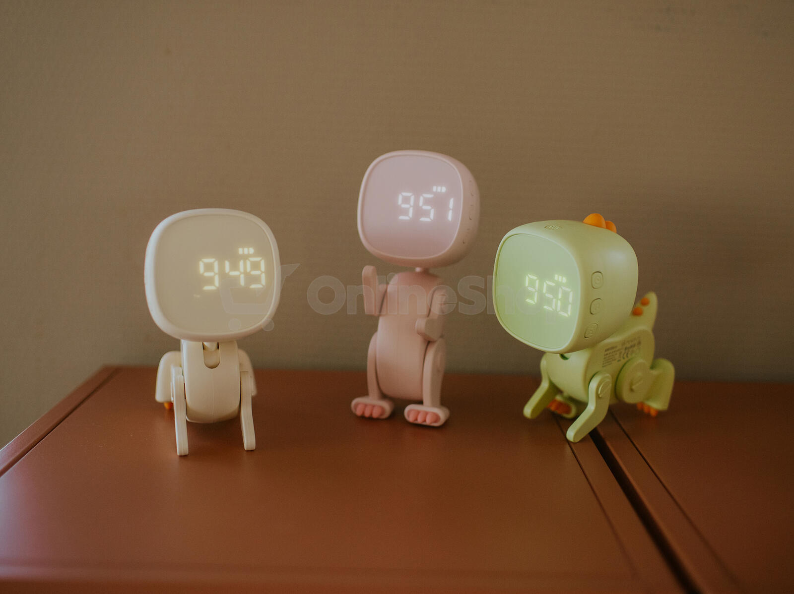 Mary's Budík robotický - dino, zelený