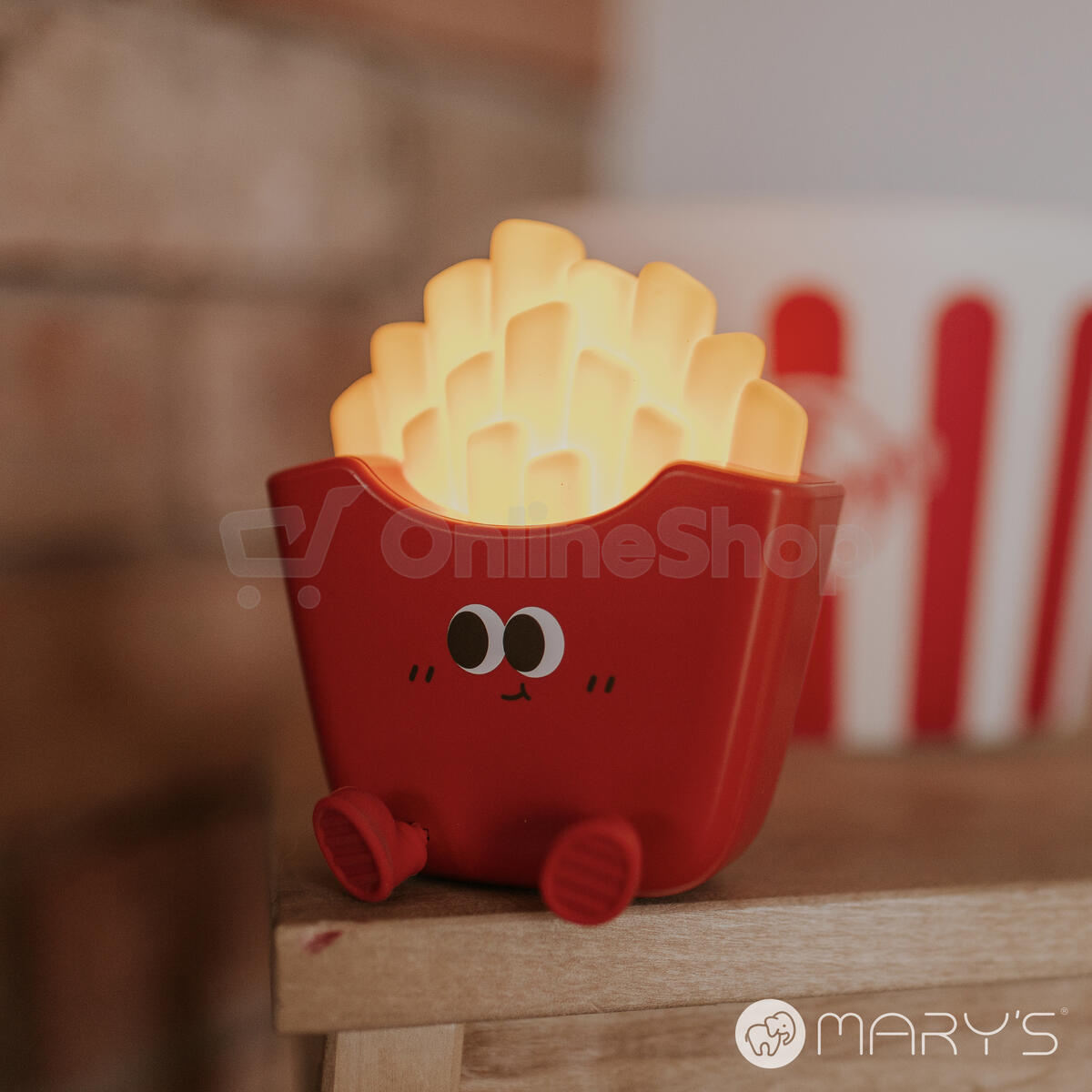 Mary's LED silikonová noční lampička - hranolky
