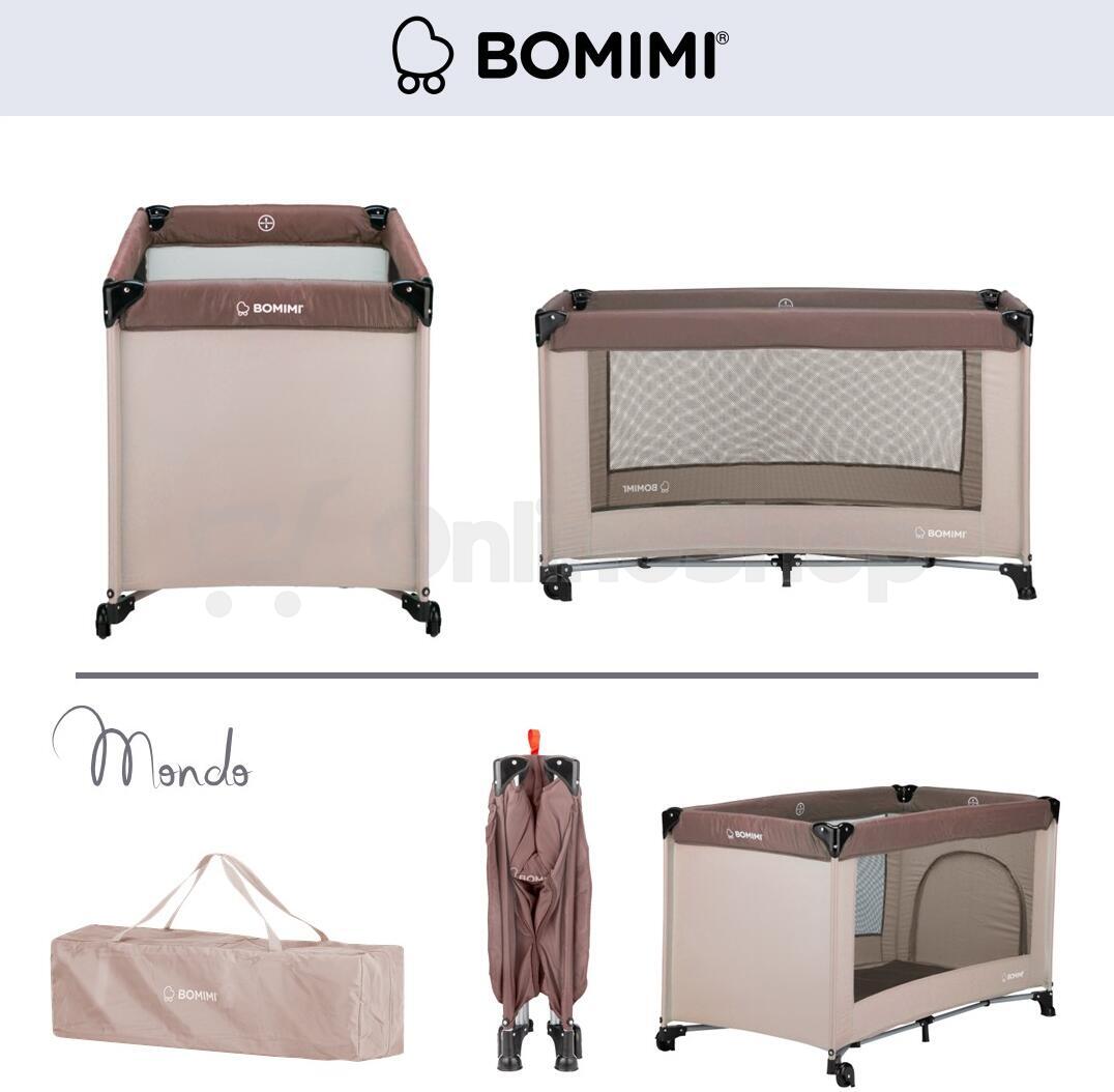 Bomimi MONDO cestovní postýlka, skládací, coffee