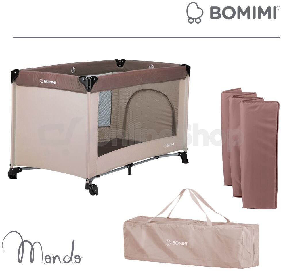 Bomimi MONDO cestovní postýlka, skládací, coffee