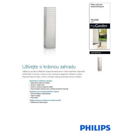 Venkovní svítidlo Philips Veranda 16414/47/16 - Philips Veranda 16414/47/16 (foto 3)