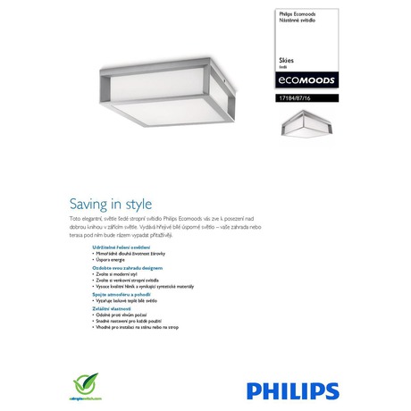 Venkovní svítidlo Philips Ecomoods 17184/87/16 - Philips Ecomoods 17184/87/16 (foto 4)
