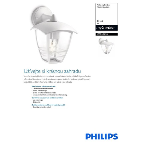 Venkovní svítidlo Philips Creek 15381/31/16 - Philips Creek 15381/31/16 (foto 3)