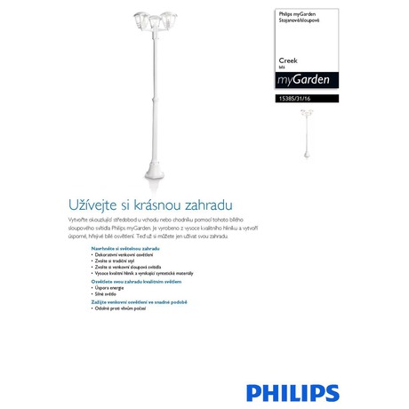 Venkovní svítidlo Philips Creek 15385/31/16 - Philips Creek 15385/31/16 (foto 3)