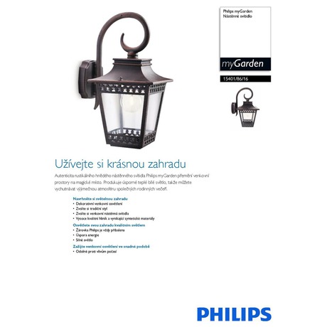 Venkovní svítidlo Philips Hedge 15401/86/16 - Philips Hedge 15401/86/16 (foto 3)