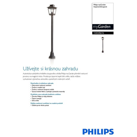 Venkovní svítidlo Philips Hedge 15403/86/16 - Philips Hedge 15403/86/16 (foto 3)