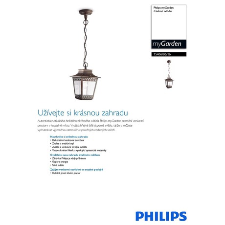 Venkovní svítidlo Philips Hedge 15406/86/16 - Philips Hedge 15406/86/16 (foto 3)