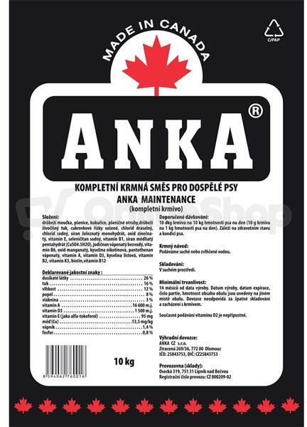 Anka Maintenance 10kg