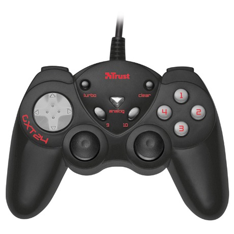 Gamepad Trust GXT 24 Compact pro PC - černý/šedý