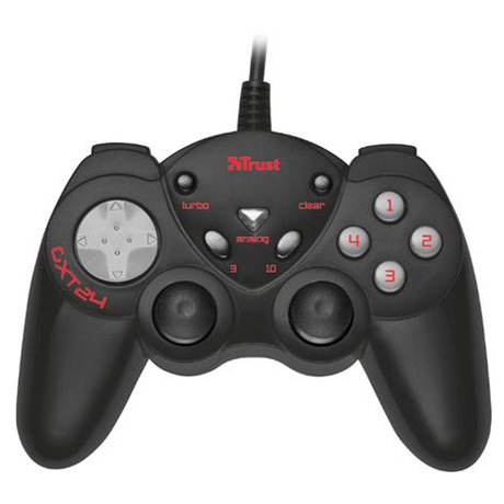 Gamepad Trust GXT 24 Compact pro PC - černý/šedý