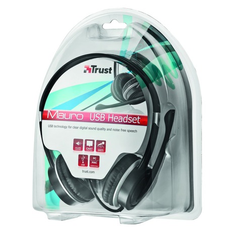 Headset Trust Mauro USB  - černý