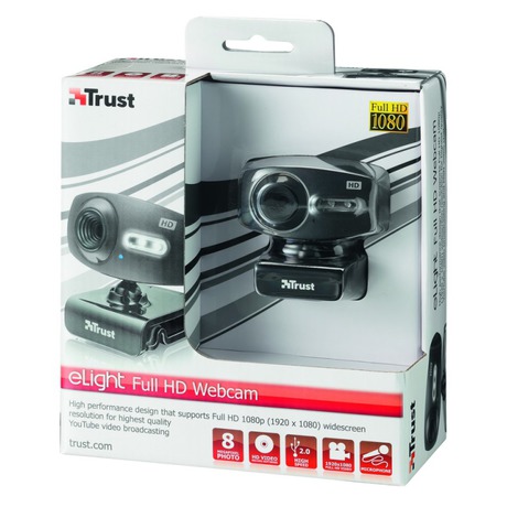 Webkamera Trust eLight Full HD 1080p - černá