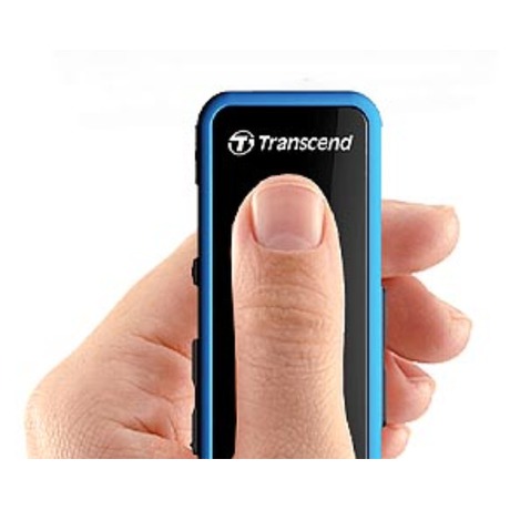 MP3 přehrávač Transcend MP350, 8GB, černý/modrý - Transcend MP350 8GB, černý/modrý (foto 4)