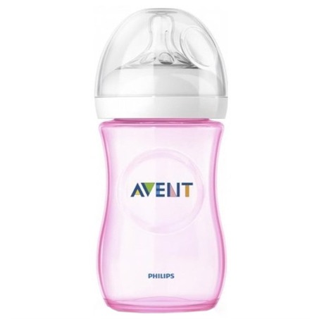 Kojenecká láhev AVENT 260ml Natural PP, růžová - AVENT 260ml Natural PP, růžová (foto 2)