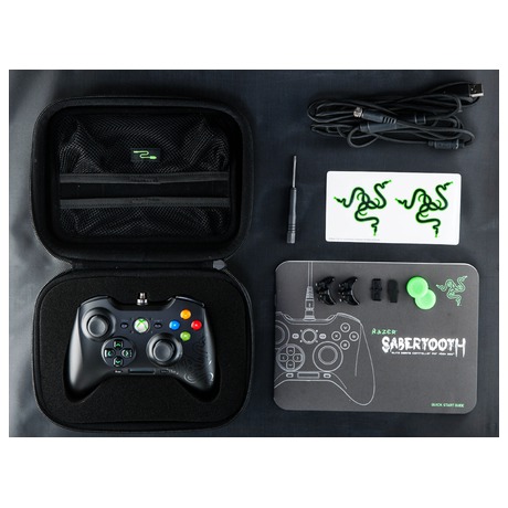 Gamepad Razer Sabertooth pro PC, Xbox 360 - černý