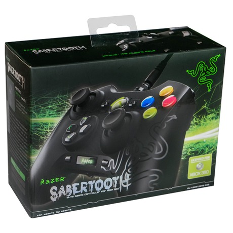 Gamepad Razer Sabertooth pro PC, Xbox 360 - černý