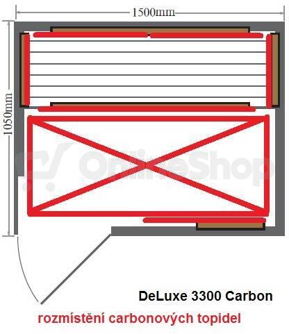 Infrasauna HealthLand DeLuxe 3300 Carbon