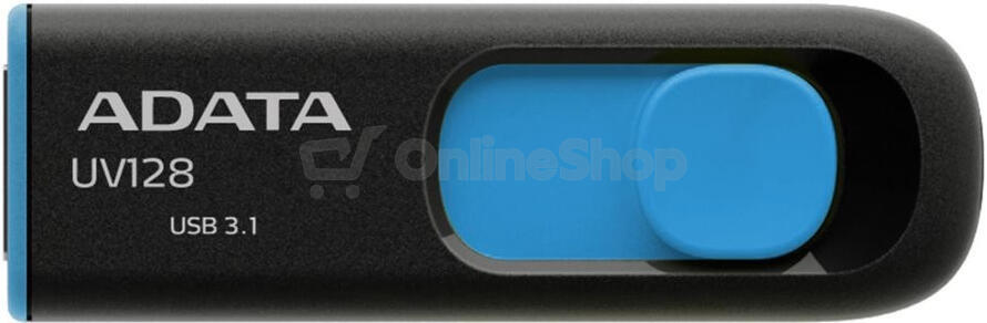 USB flash ADATA UV128 32GB USB 3.0, černý/modrý