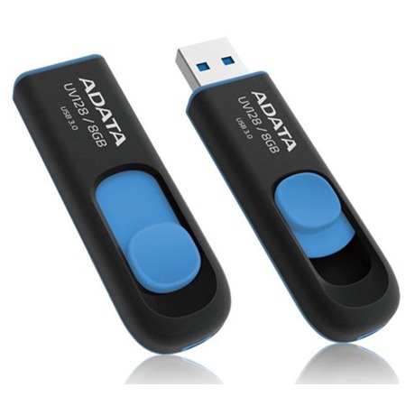 Flash USB A-Data UV128 8GB USB 3.0 - černý/modrý