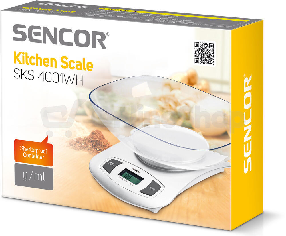 Kuchyňská váha Sencor SKS 4001WH