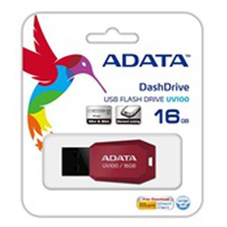 Flash USB ADATA UV100 32GB USB 2.0 - červený