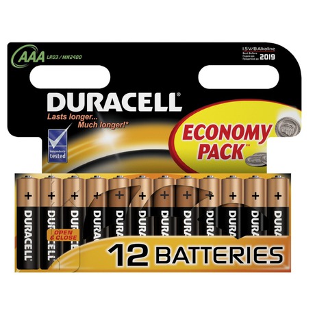 Baterie alkalická Duracell Basic AAA 2400 K12