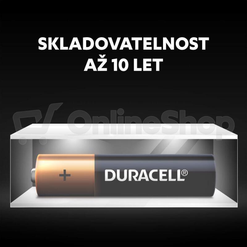 Baterie alkalická Duracell Basic AAA, LR03, 1.5V, blistr 4ks