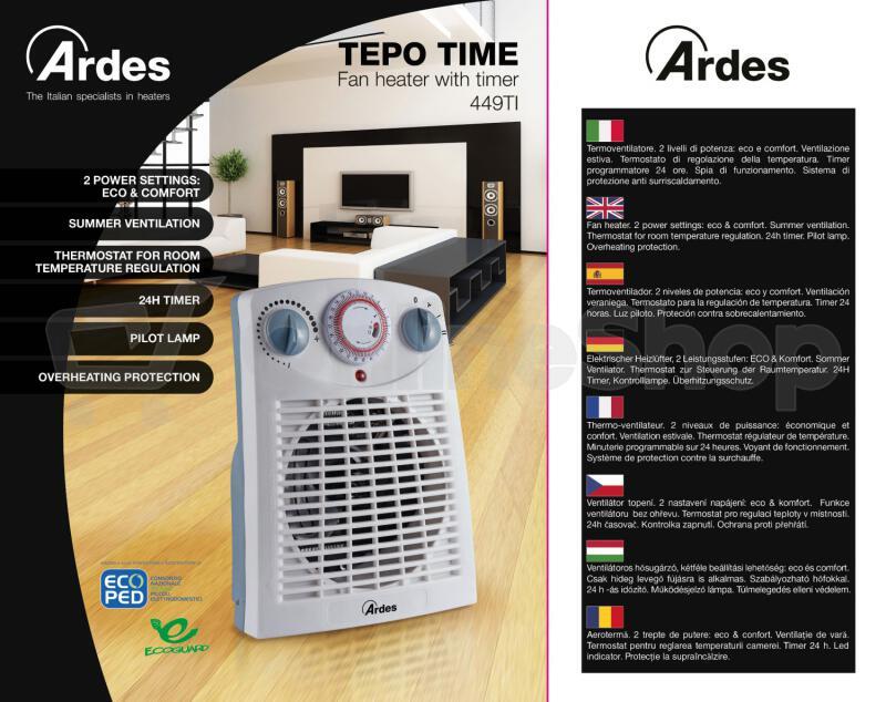 Teplovzdušný ventilátor Ardes 449TI