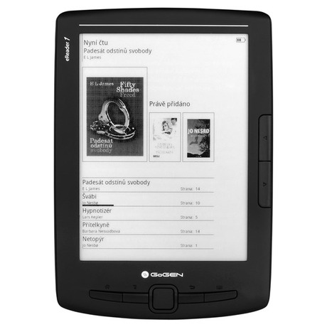 Čtečka e-knih GoGEN EREADER 1 - černá