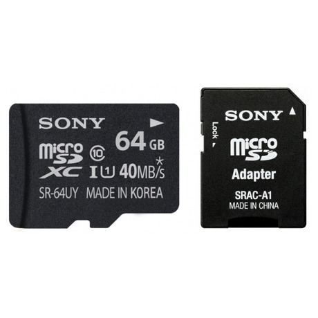 Sony MicroSDXC Performance 64GB UHS-I U1&nbsp;+ adapter (foto 2)