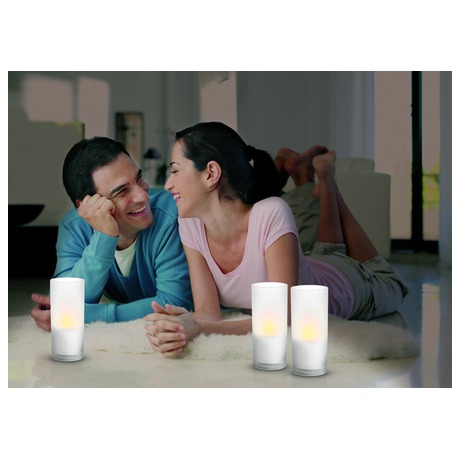LED svíčky Philips CandleLights White 69108/60/PH